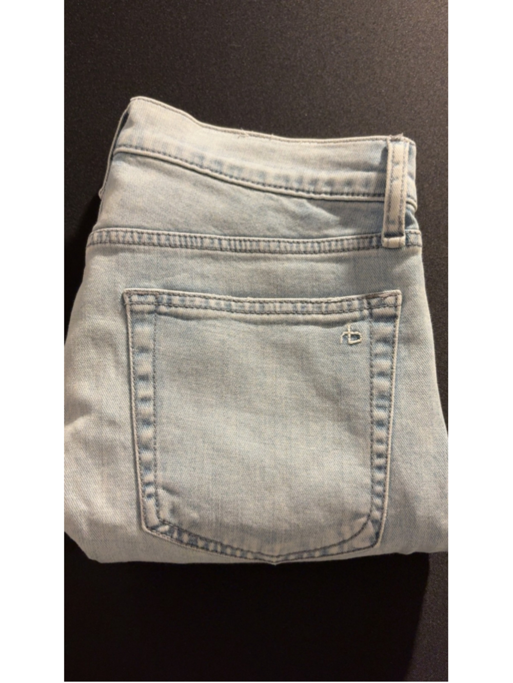 Rag & Bone Fit 1 Skinny Distressed Light Wash Jeans 29x32